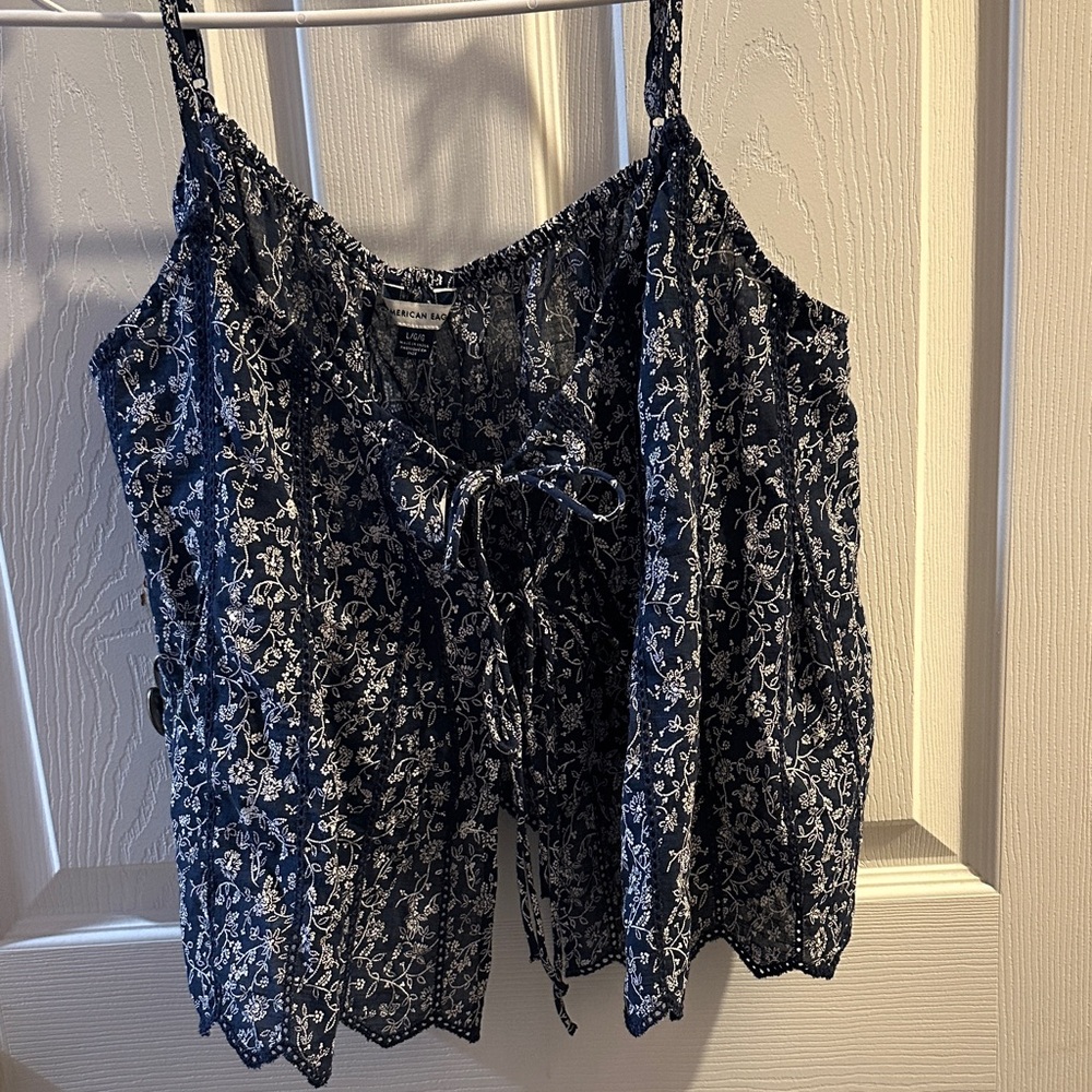 American Eagle Outfitters Navy Floral Camisole
